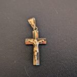 Men’s 18k Gold PVD Crucifix Cross Pendant