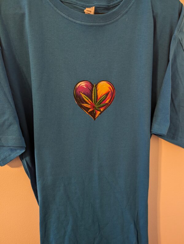 Cannabis Heart t shirt