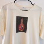 Flaming Guitar t shirt