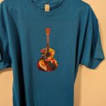 Stained Glass Guitar t shirt