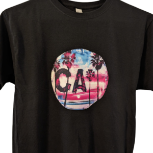 California Sunset t shirt