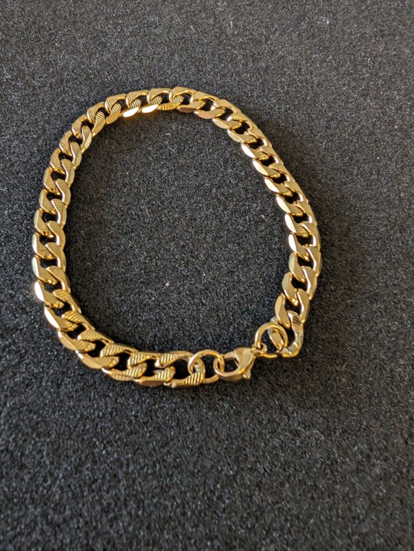 Men’s Stainless Steel Gold Bracelet