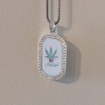 Fully Legal Cannabis Dog Tag Pendant With Chain