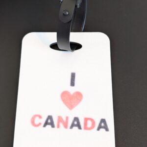 I Heart Canada Luggage Tag Customized