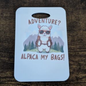 Adventure Alpaca My Bags Luggage Tag Customized