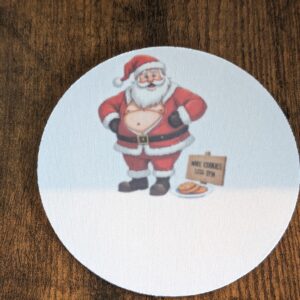 Naughty Santa Coaster