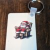 Resting Santa Custom Key Chain