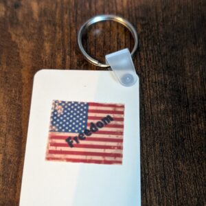 American Freedom Custom Key Chain Rustic