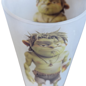 Angry Oger Frosted Tall Glass Mug