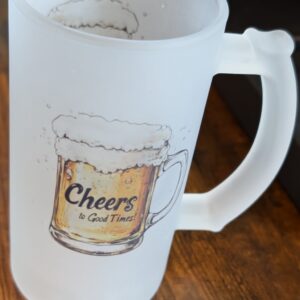 Cheers To Good Times Frosted Beer Mug 20 oz