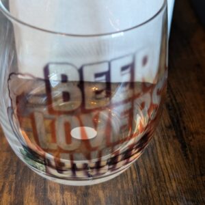 Beer Lovers Unite Wine Glass Mug 10 oz