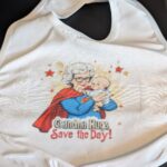 Grandma Hugs Save The Day Baby Bib