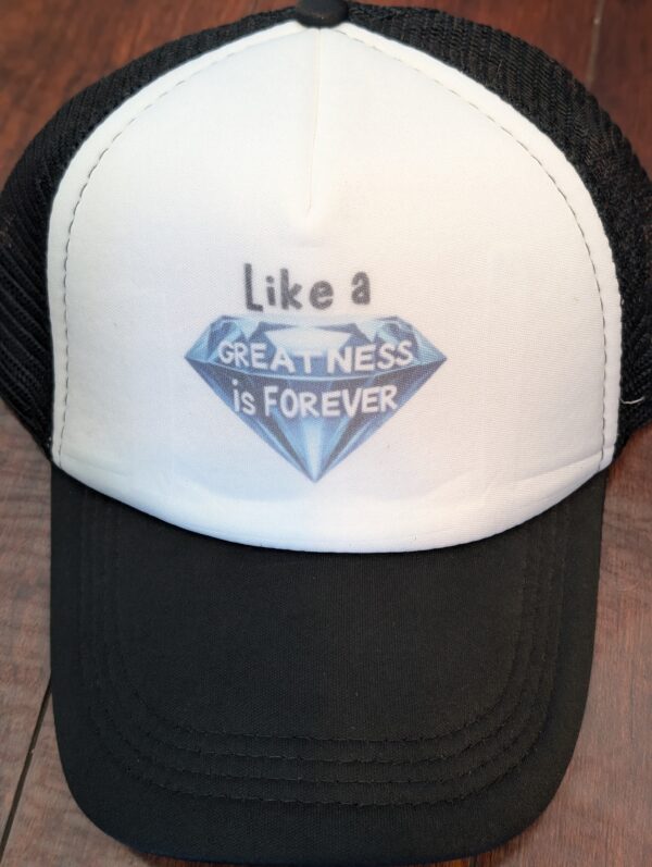 Like A Diamond Greatness Is Forever Trucker Hat