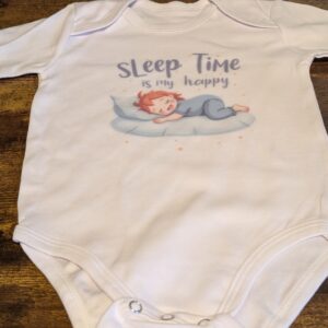 Sleep Time Is My Happy Toddler Onesie