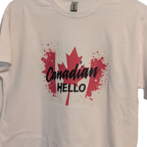 Canadian Hello t shirt