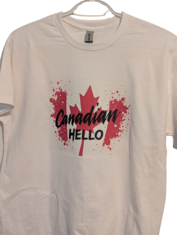 Canadian Hello t shirt